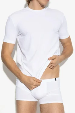 Dsquared2 BIAŁY T-shirt z kolekcji `Underwear`