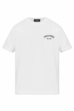 Dsquared2 BIAŁY T-shirt z logo