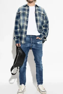 Dsquared2 BIAŁY T-shirt z logo