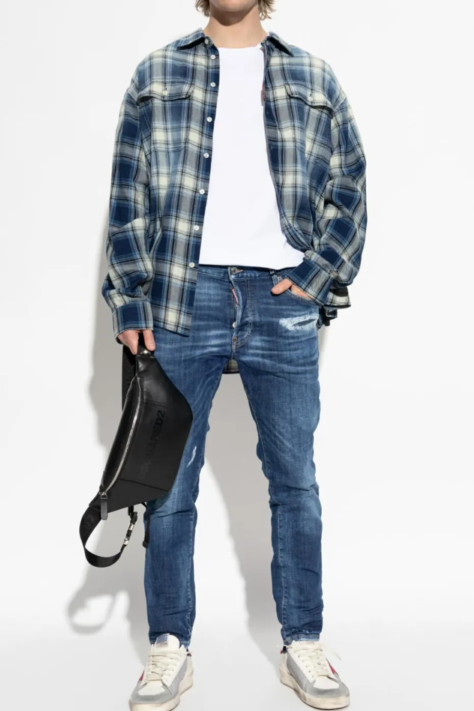 Dsquared2 BIAŁY T-shirt z logo