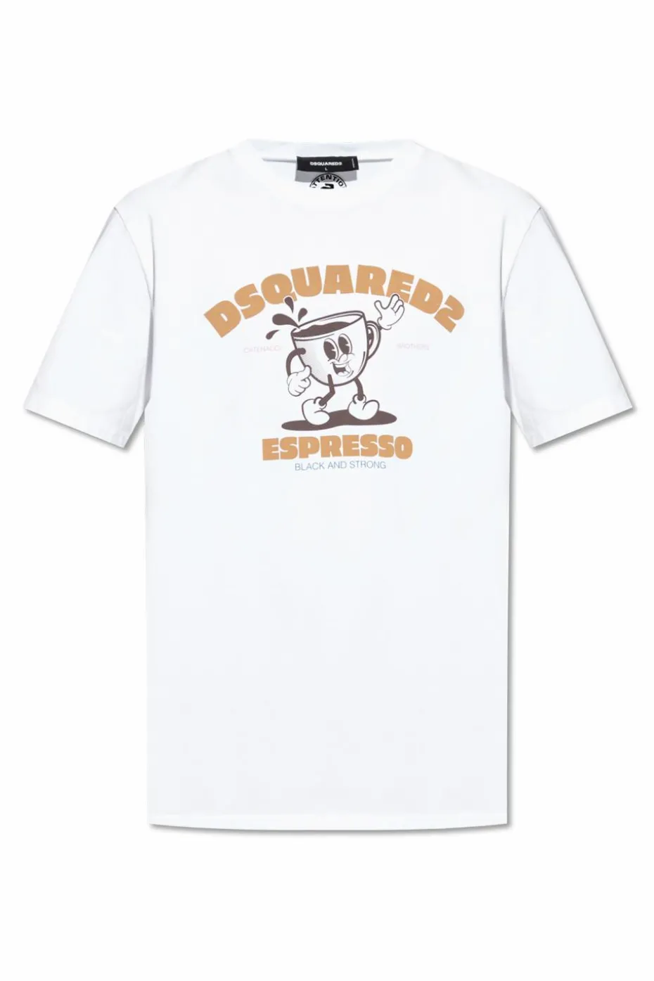 Dsquared2 BIAŁY T-shirt z logo