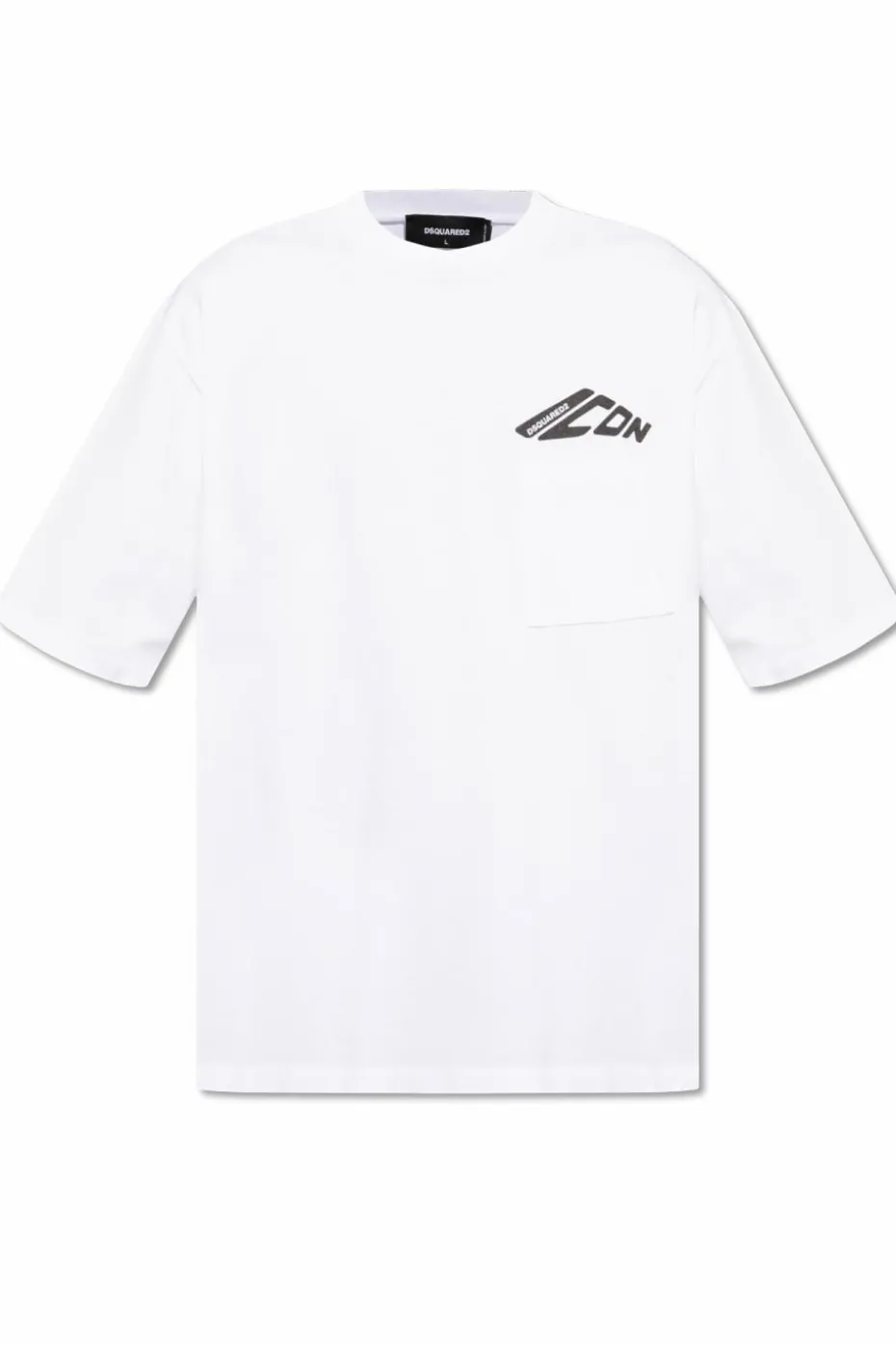 Dsquared2 BIAŁY T-shirt z logo