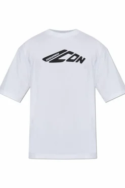 Dsquared2 BIAŁY T-shirt z logo