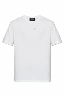 Dsquared2 BIAŁY T-shirt z logo