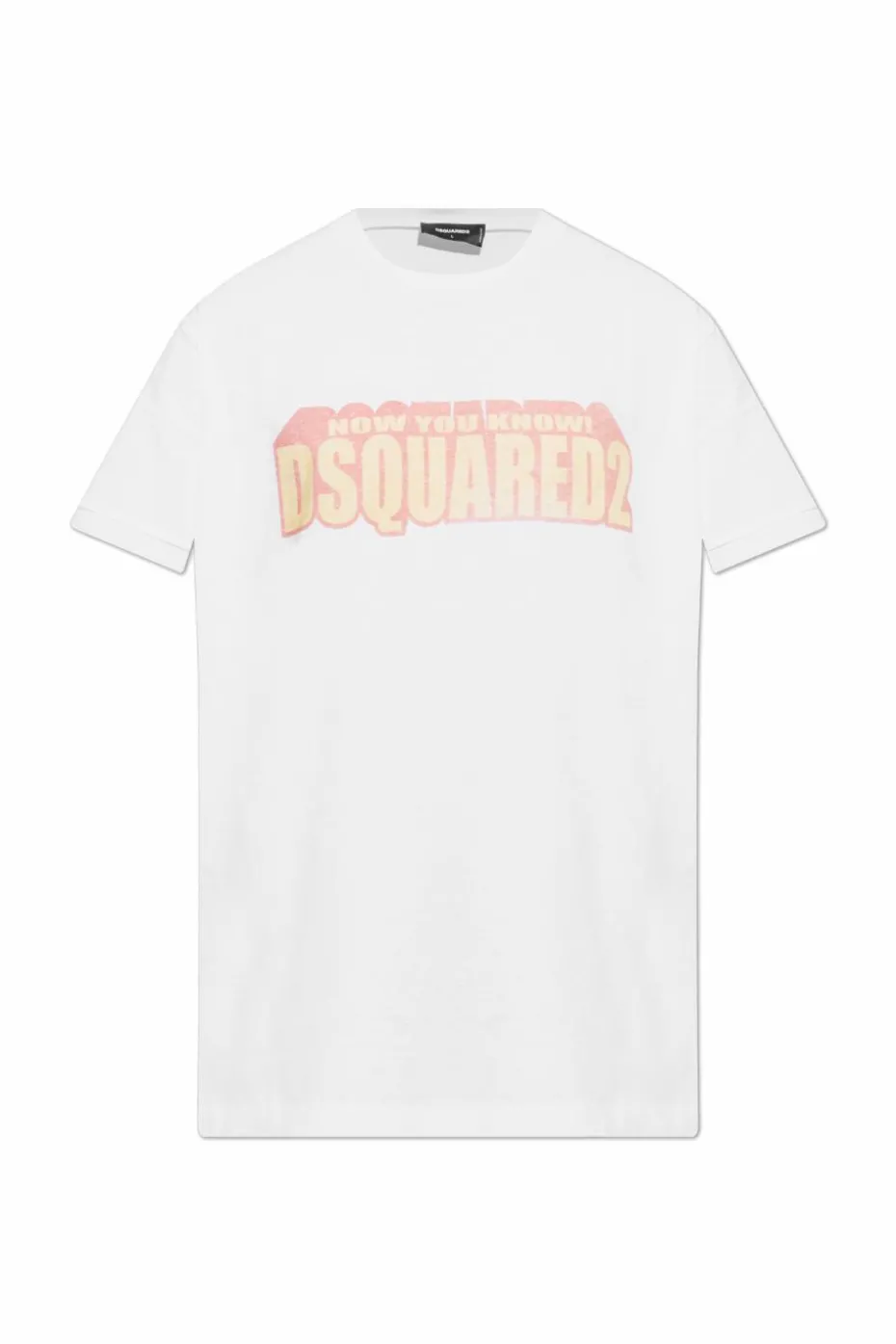 Dsquared2 BIAŁY T-shirt z logo