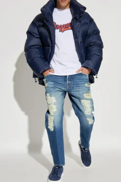 Dsquared2 BIAŁY T-shirt z logo