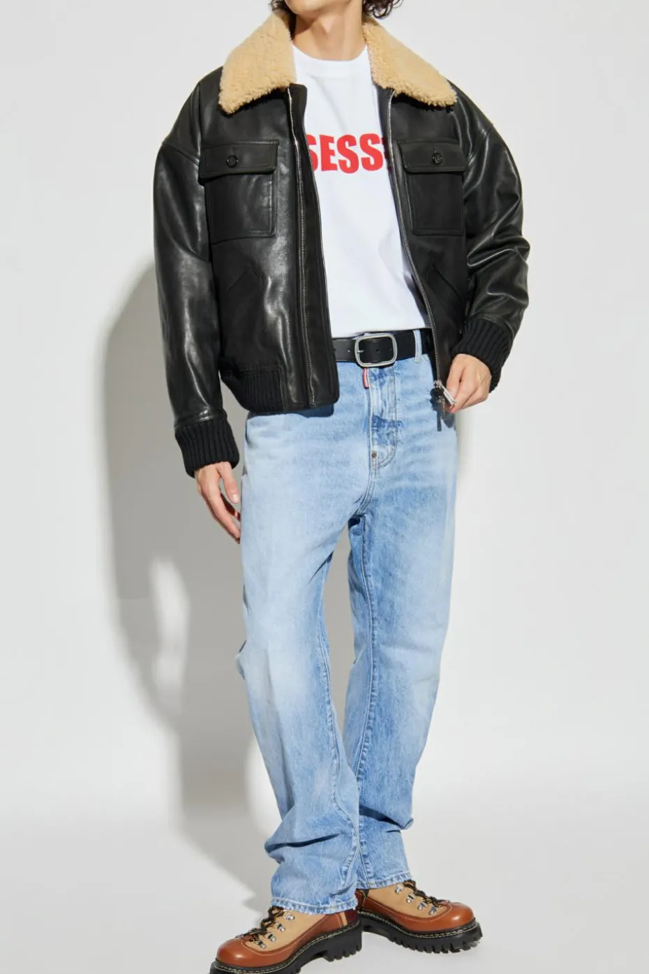 Dsquared2 BIAŁY T-shirt z logo