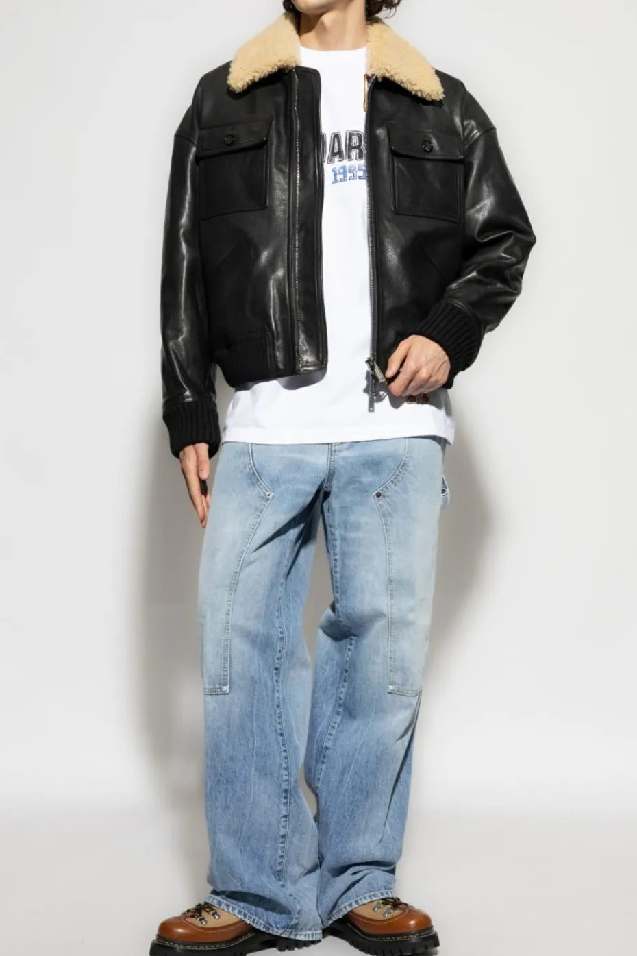 Dsquared2 BIAŁY T-shirt z logo