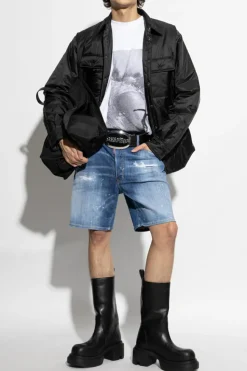 Dsquared2 BIAŁY T-shirt z nadrukiem