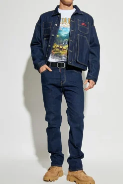 Dsquared2 BIAŁY T-shirt z nadrukiem
