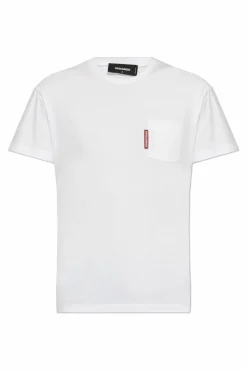 Dsquared2 BIAŁY T-shirt z nadrukiem