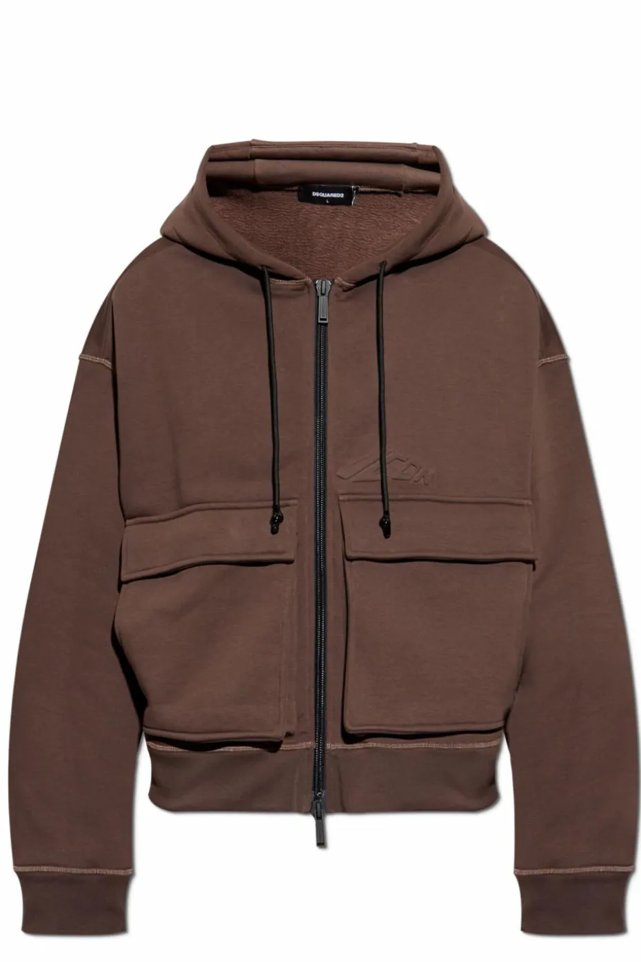Dsquared2 BRĄZOWY Bluza z logo