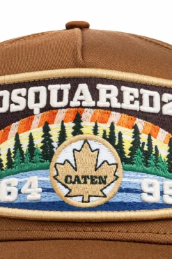 Dsquared2 BRĄZOWY Czapka z daszkiem