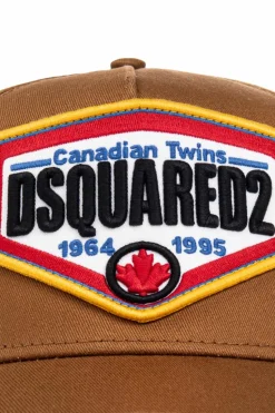 Dsquared2 BRĄZOWY Czapka z daszkiem