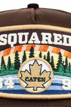 Dsquared2 BRĄZOWY Czapka z daszkiem