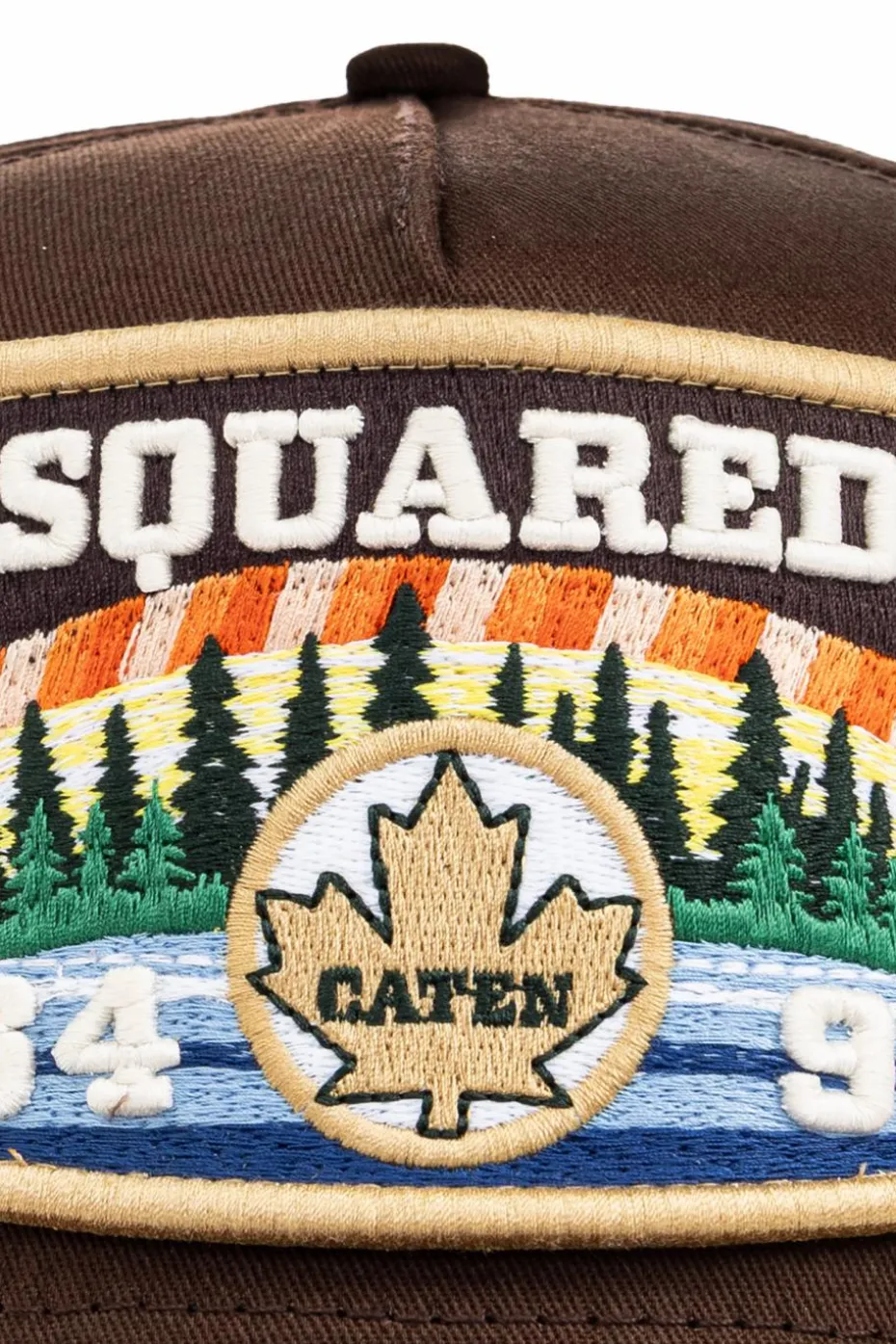 Dsquared2 BRĄZOWY Czapka z daszkiem