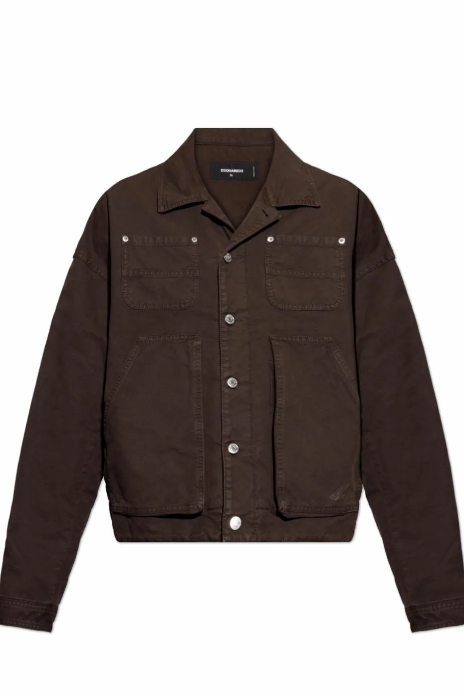Dsquared2 BRĄZOWY Jeansowa kurtka