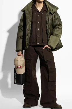 Dsquared2 BRĄZOWY Jeansowa kurtka