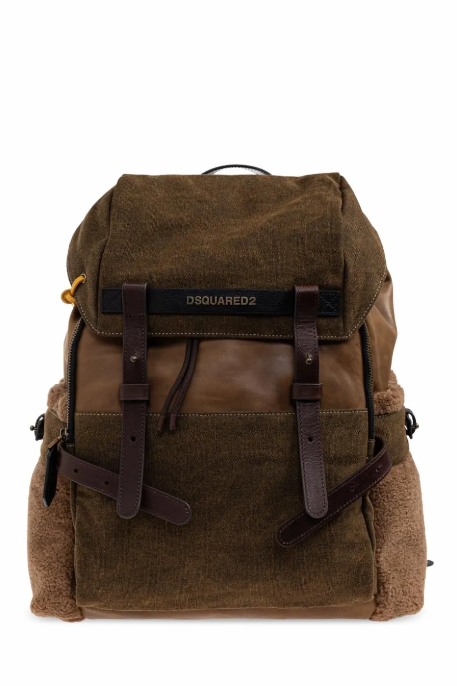 Dsquared2 BRĄZOWY Plecak z logo
