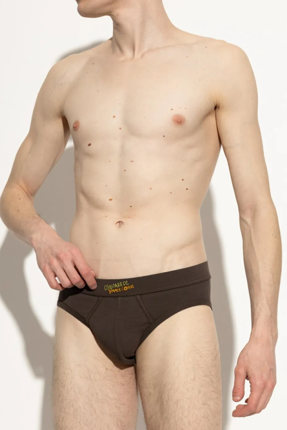 Dsquared2 BRĄZOWY Slipy kapsuła `Summer Lovers`