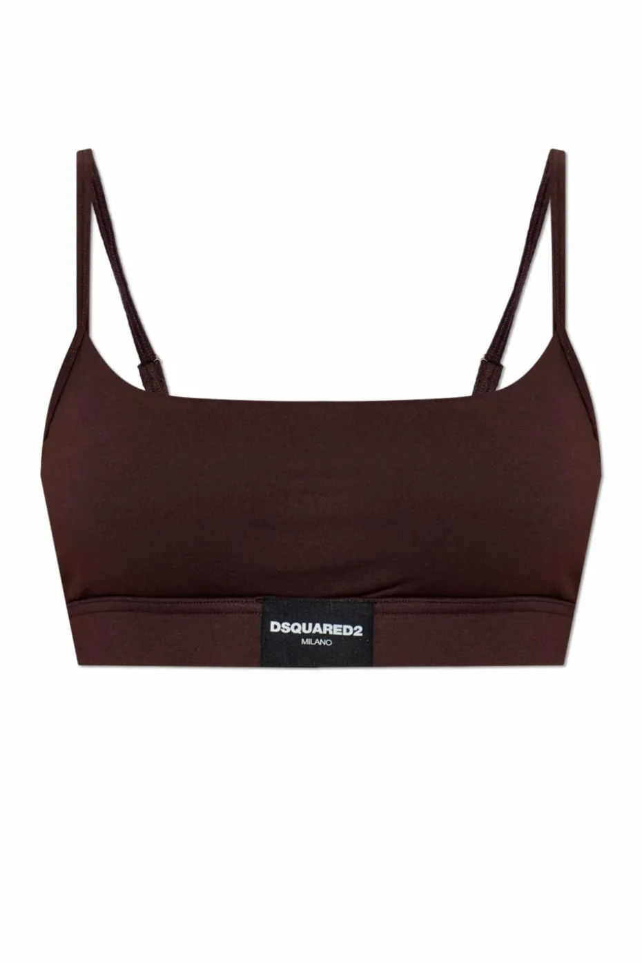 Dsquared2 BRĄZOWY Top z logo