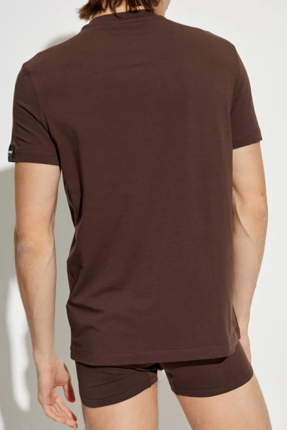 Dsquared2 BRĄZOWY T-shirt z kolekcji `Underwear`