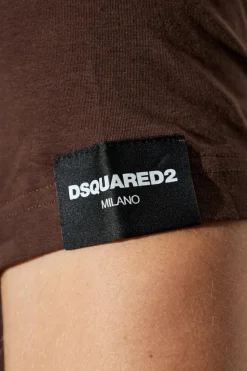 Dsquared2 BRĄZOWY T-shirt z kolekcji `Underwear`