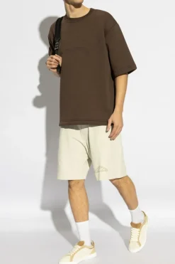 Dsquared2 BRĄZOWY T-shirt z logo