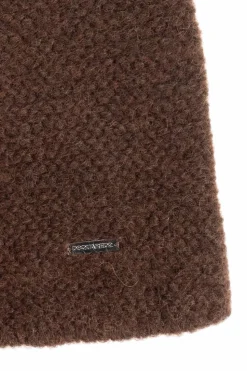 Dsquared2 BRĄZOWY Wełniana czapka
