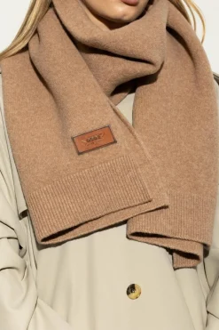 Dsquared2 BRĄZOWY Wełniany szal