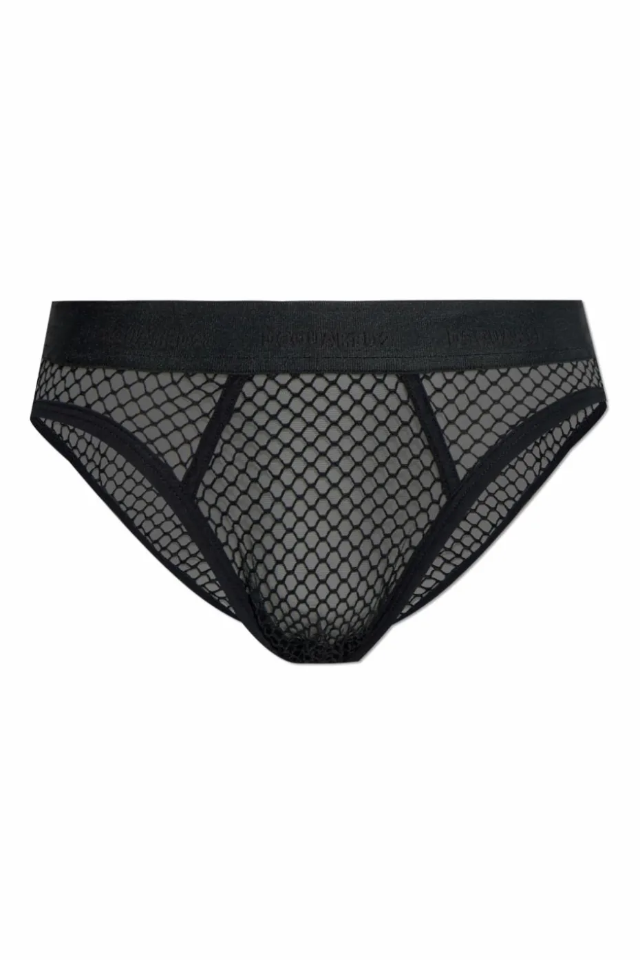 Dsquared2 CZARNY Ażurowe slipy