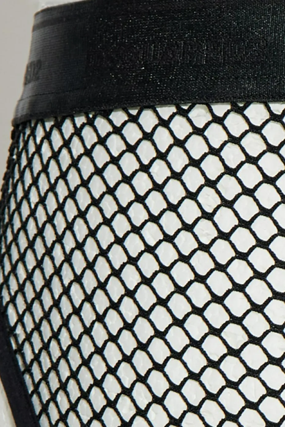 Dsquared2 CZARNY Ażurowe slipy