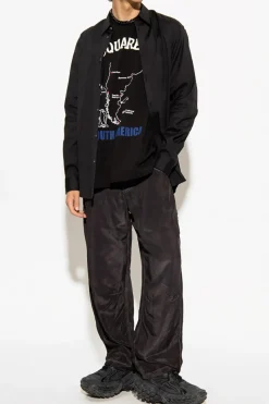Dsquared2 CZARNY Bawełniana koszula