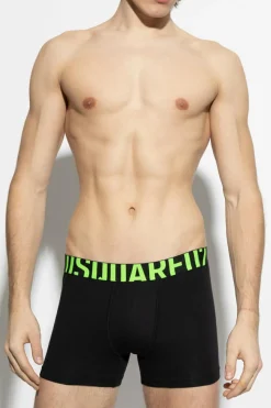 Dsquared2 CZARNY Bawełniane bokserki z logo