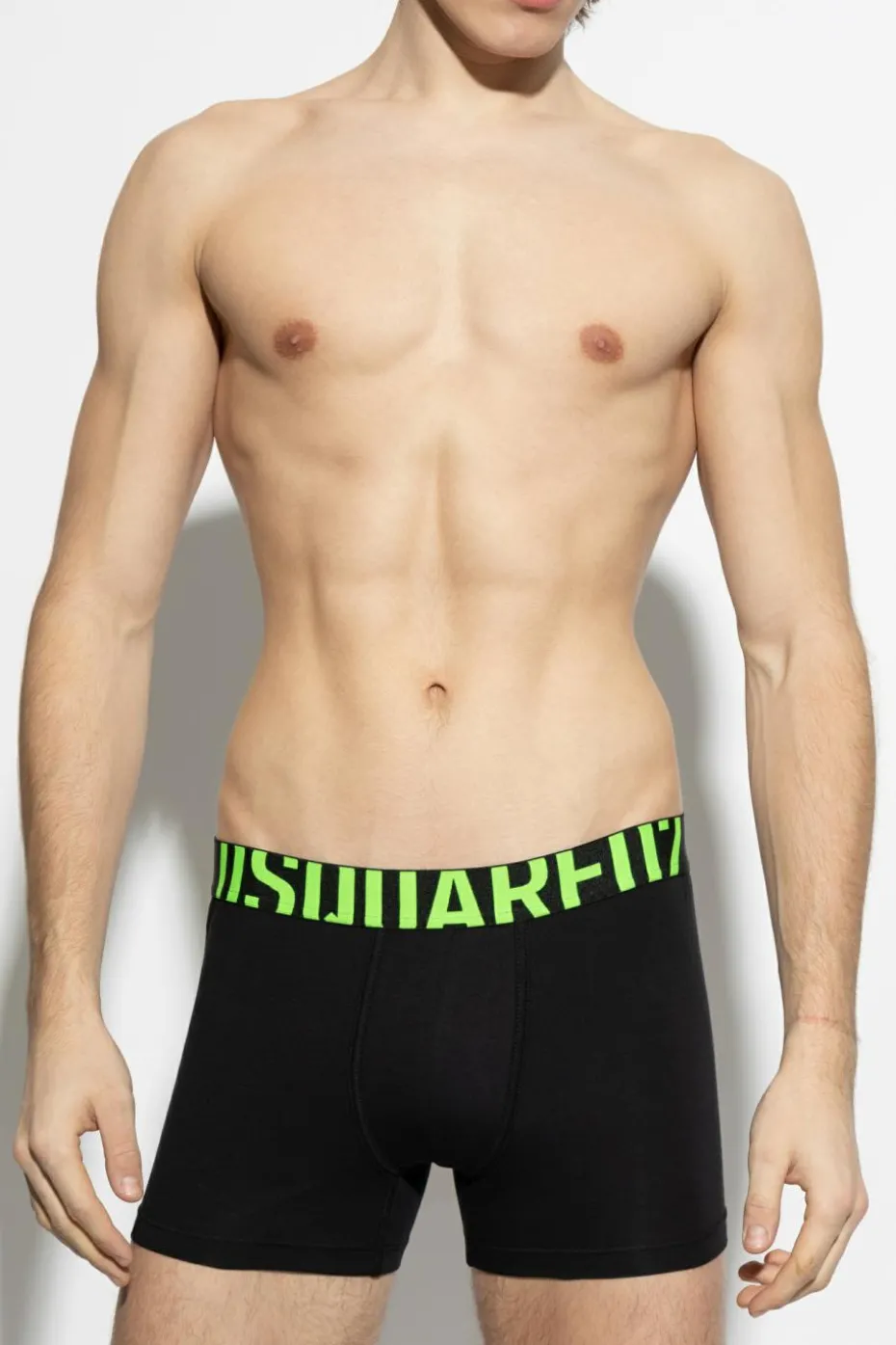 Dsquared2 CZARNY Bawełniane bokserki z logo