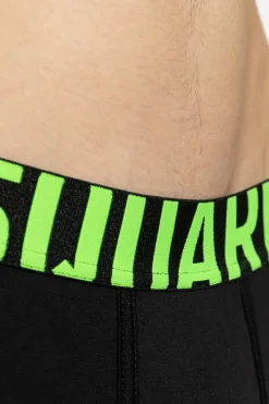 Dsquared2 CZARNY Bawełniane bokserki z logo