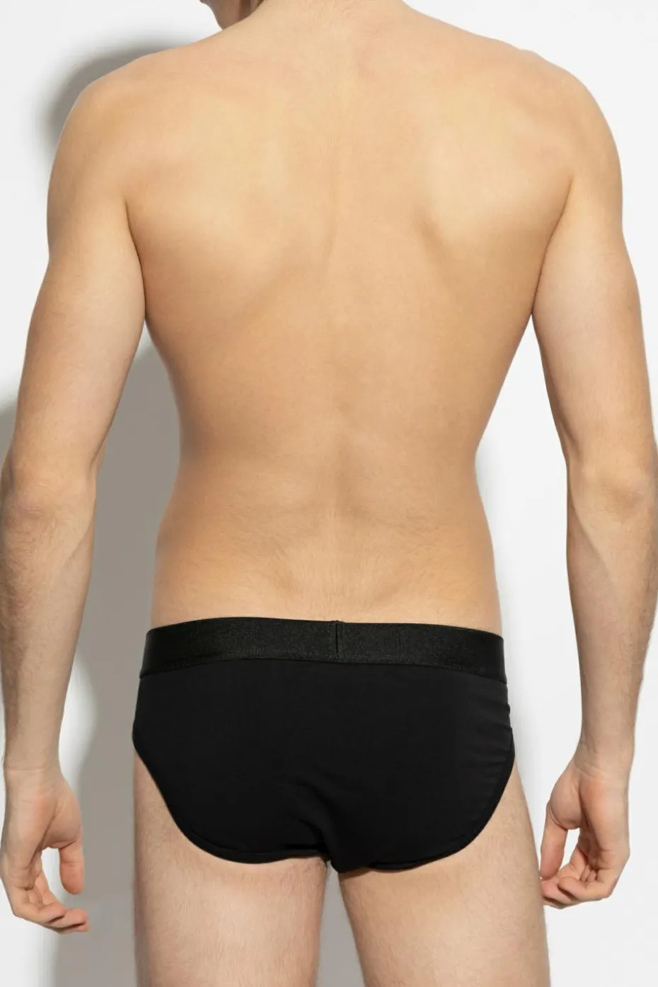 Dsquared2 CZARNY Bawełniane slipy z logo