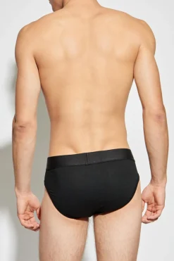 Dsquared2 CZARNY Bawełniane slipy z logo