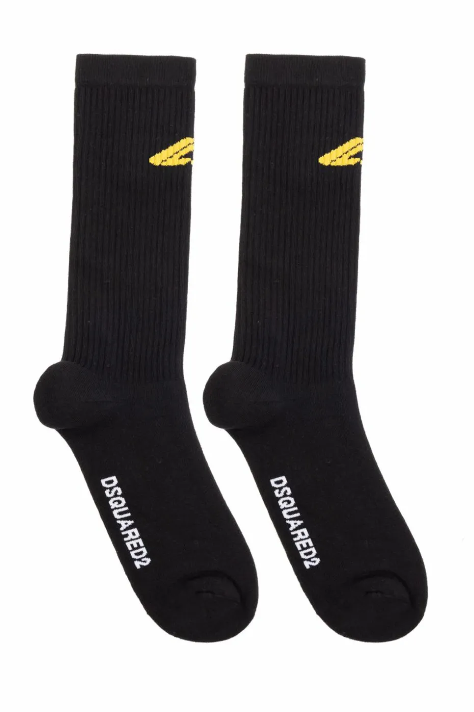 Dsquared2 CZARNY Bawełniane skarpety z logo