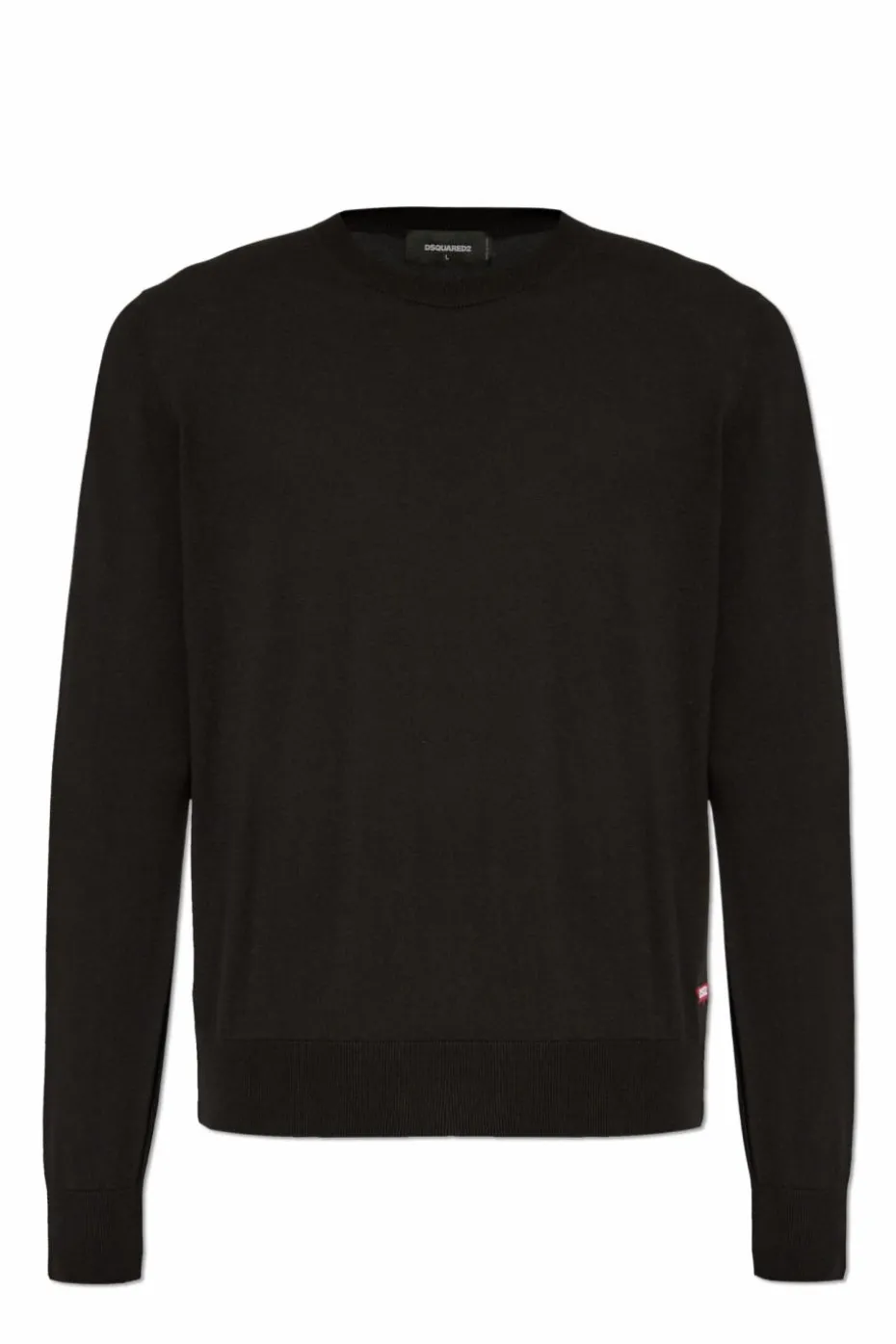 Dsquared2 CZARNY Bawełniany sweter