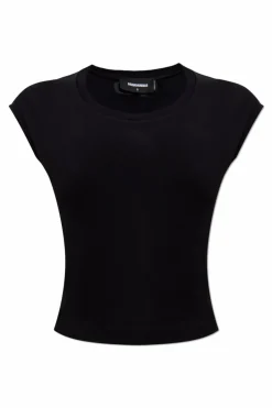 Dsquared2 CZARNY Bawełniany top