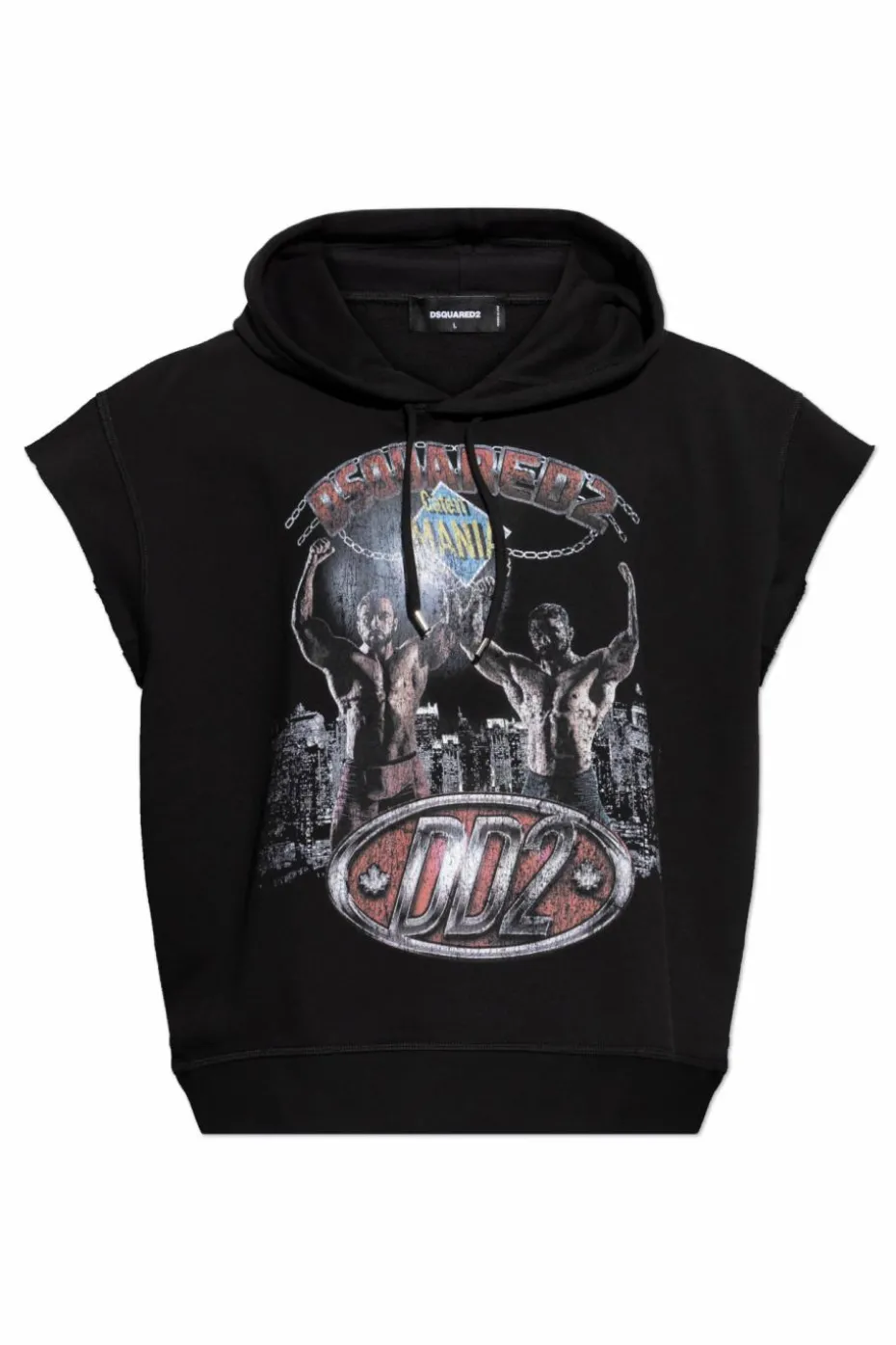 Dsquared2 CZARNY Bluza bez rękawów