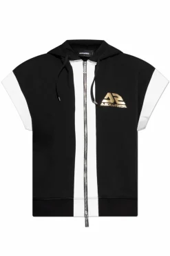 Dsquared2 CZARNY Bluza bez rękawów