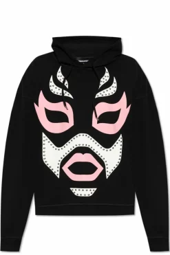 Dsquared2 CZARNY Bluza z aplikacją