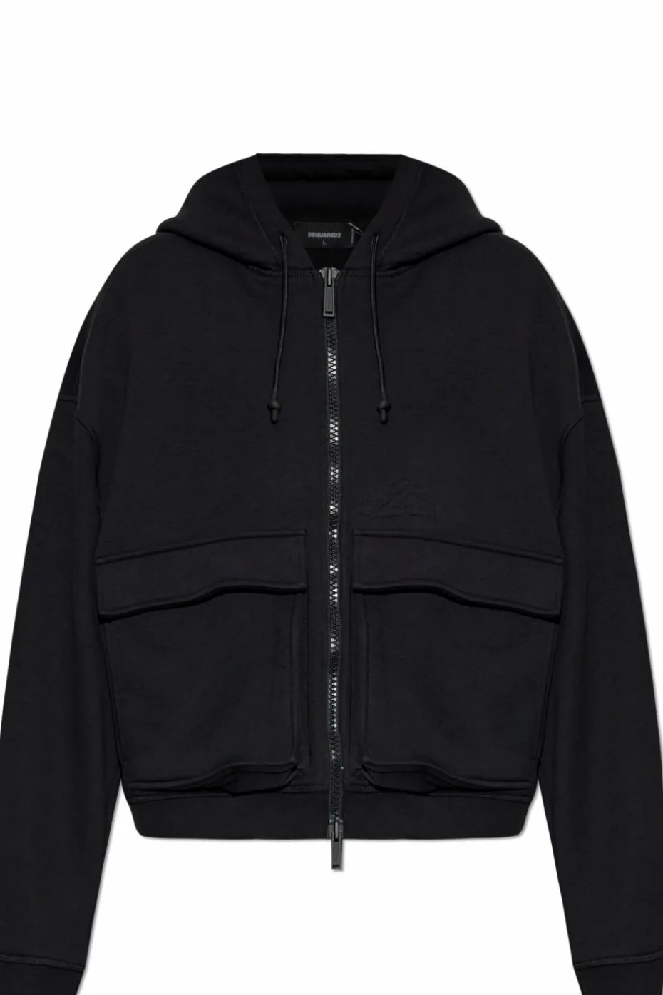 Dsquared2 CZARNY Bluza z kapturem