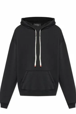 Dsquared2 CZARNY Bluza z kapturem