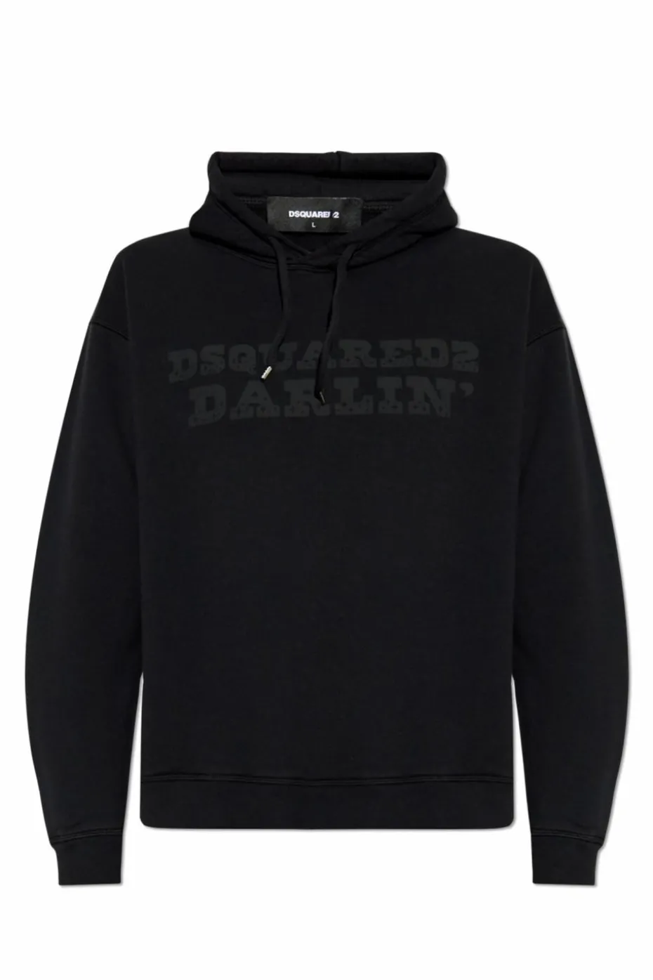 Dsquared2 CZARNY Bluza z kapturem