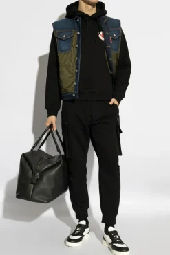Dsquared2 CZARNY Bluza z kapturem