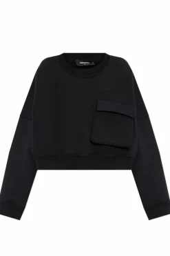 Dsquared2 CZARNY Bluza z kieszenią