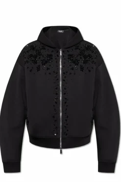 Dsquared2 CZARNY Bluza z kryształami